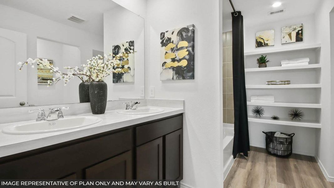 Furnished interior view inside a new home in , Crosby (Image 12).