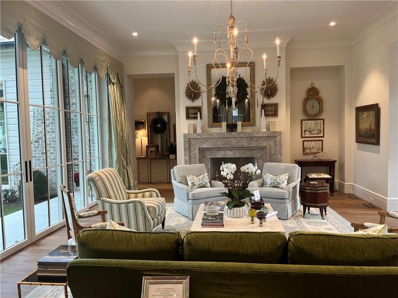 Furnished interior view inside a new home in , Atlanta (Image 7). Furnished interior view inside a new home in , Atlanta (Image 7).