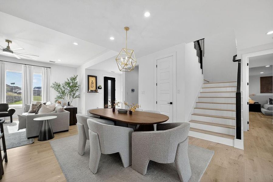 Furnished interior view inside a new home in , Dallas (Image 7). Furnished interior view inside a new home in , Dallas (Image 7).