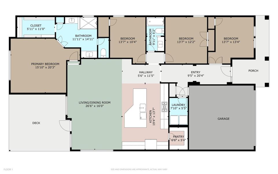 A well-designed floor plan details optimal space utilization and comfortable room dimensions.