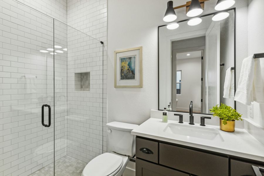 Furnished interior view inside a new home in , Dallas (Image 47).