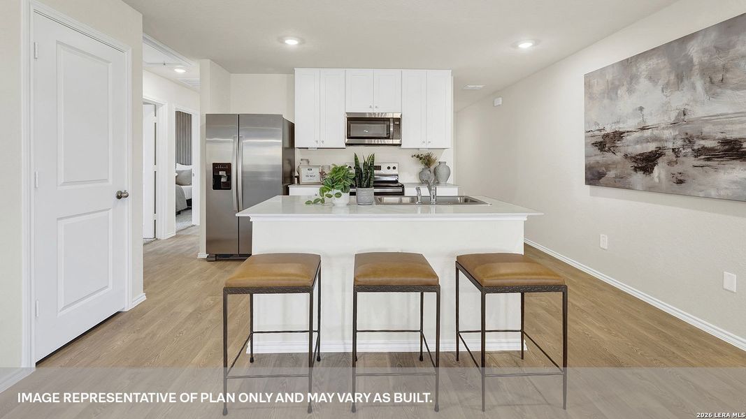 Furnished interior view inside a new home in Spring Valley, New Braunfels (Image 9).