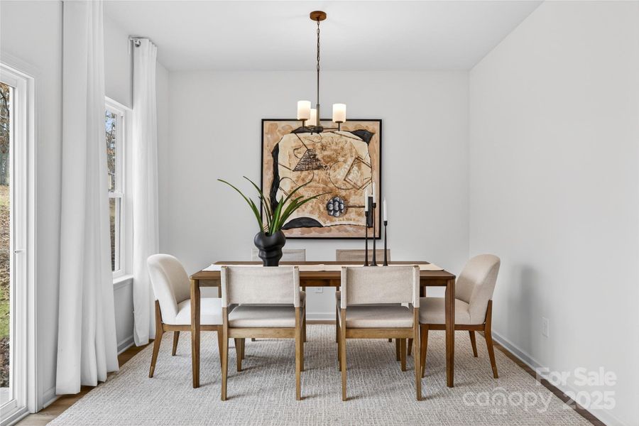 Furnished interior view inside a new home in , Charlotte (Image 29).