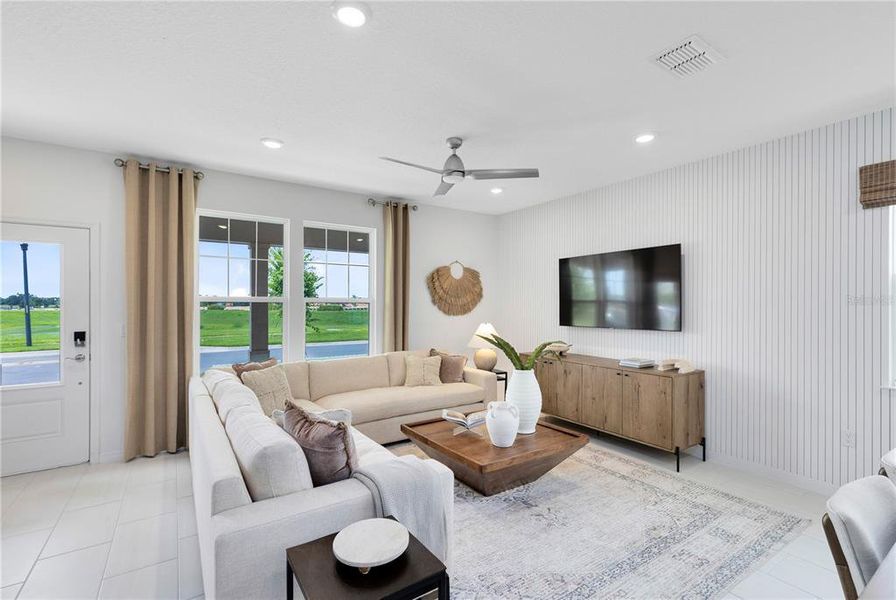 Furnished interior view inside a new home in EverBe, Orlando (Image 11).