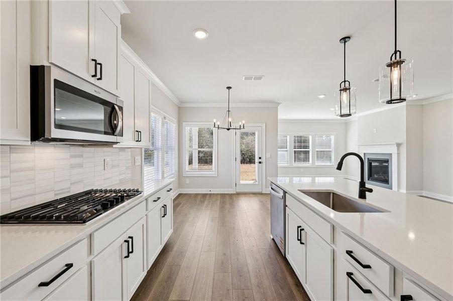 Furnished interior view inside a new home in River Pointe, Monroe (Image 7).