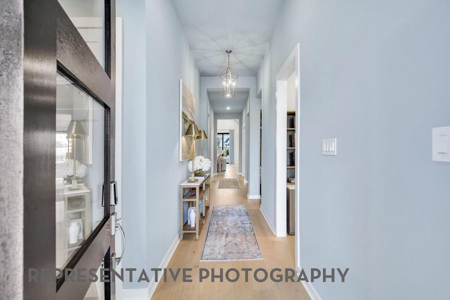 Furnished interior view inside a new home in Meridiana, Manvel (Image 10).