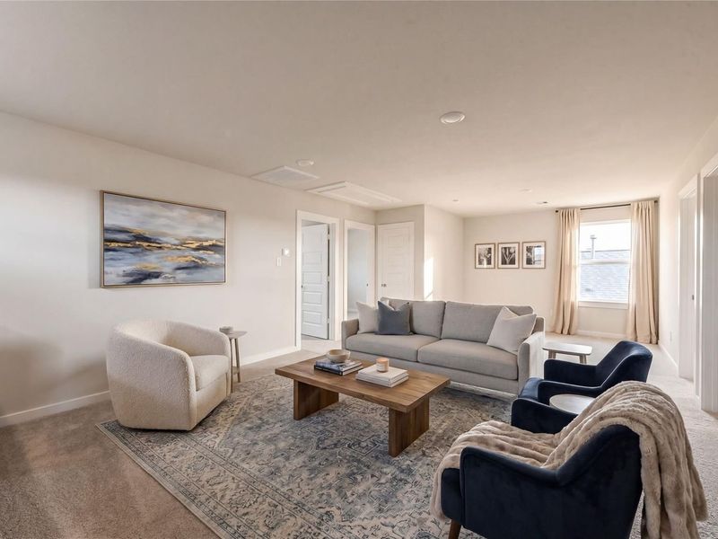 Furnished interior view inside a new home in The Villages at WestPointe, Dayton (Image 32).