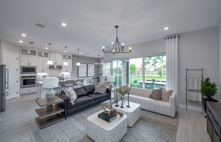 Furnished interior view inside a new home in Avondale at Avenir, Palm Beach Gardens (Image 9).