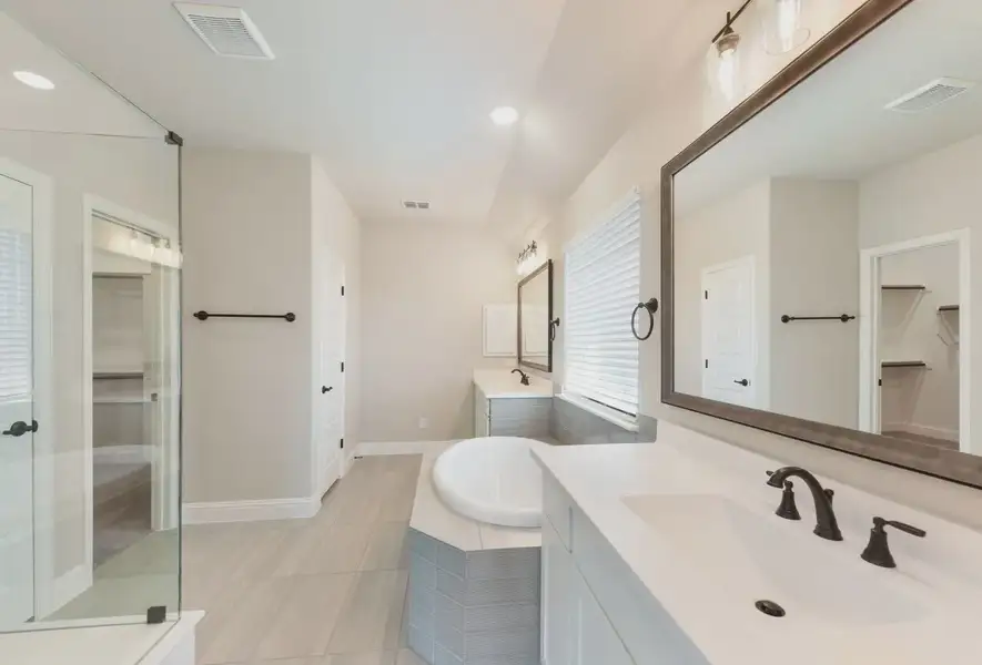 Representative furnished interior of a home built from the Raleigh by Chesmar Homes in Las Lomas 60's, Forney (Image 4).
