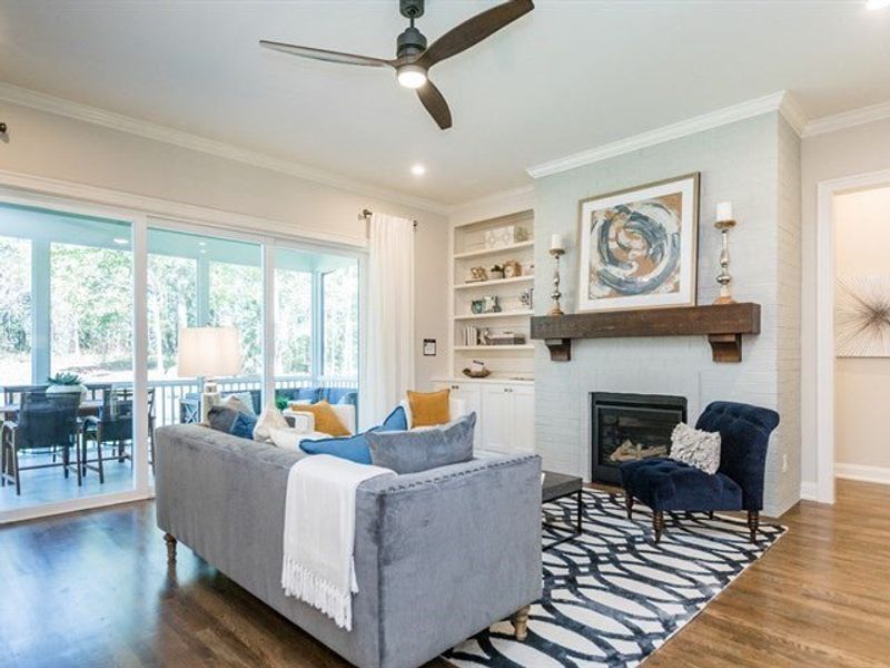Representative furnished interior of a home built from the Whitaker by Homes by Dickerson in Cattail, Clayton (Image 7).