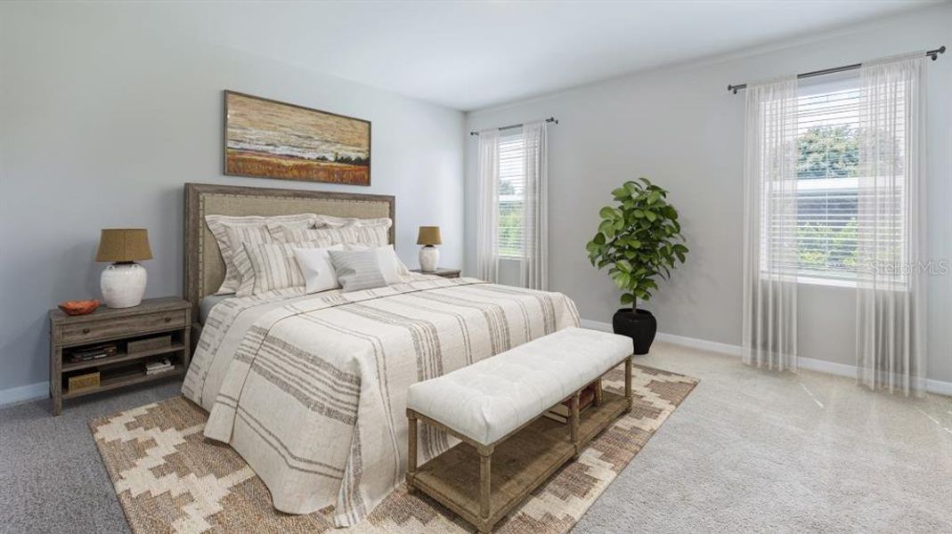 Furnished interior view inside a new home in Coral Lakes - Tradition & Express, Punta Gorda (Image 11).