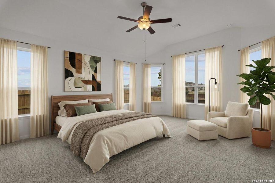 Furnished interior view inside a new home in Homestead, Schertz (Image 8).