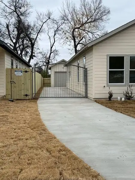 Exterior details and patio area of a home in , Dallas (Image 2). Exterior details and patio area of a home in , Dallas (Image 2).