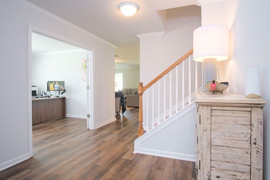 Furnished interior view inside a new home in Central Creek, Goose Creek (Image 11). Furnished interior view inside a new home in Central Creek, Goose Creek (Image 11).
