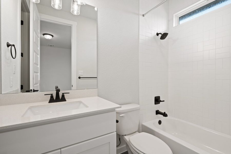 Furnished interior view inside a new home in Lariat, Liberty Hill (Image 16).