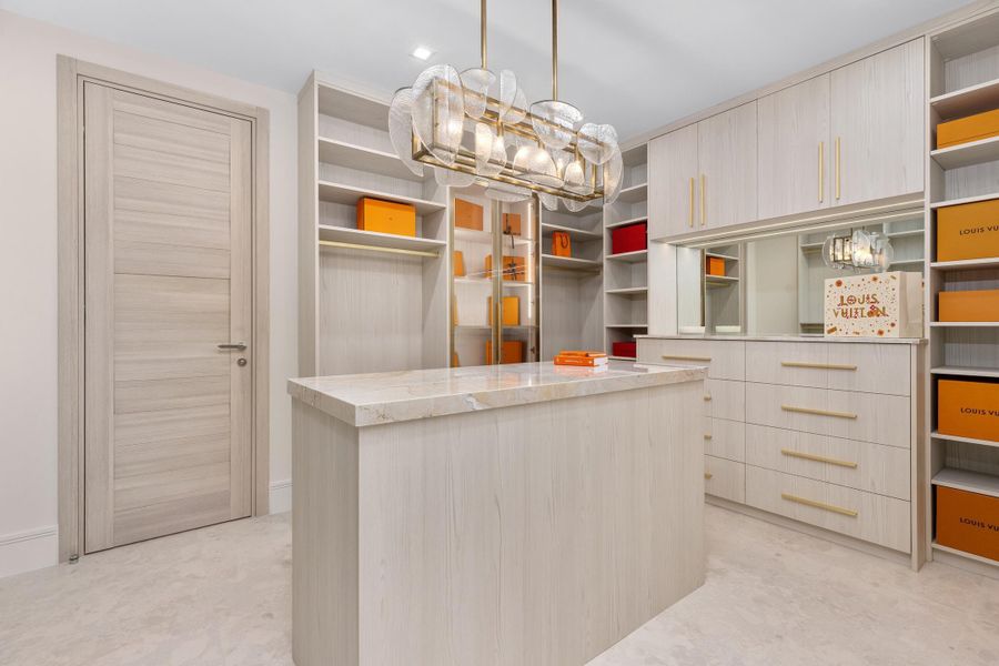 Primary closet Primary closet