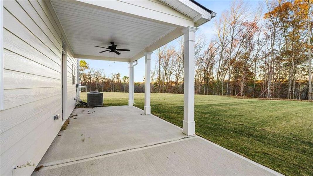Exterior details and patio area of a home in Heritage Pointe, Senoia (Image 19). Exterior details and patio area of a home in Heritage Pointe, Senoia (Image 19).