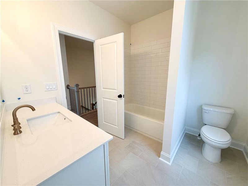 Furnished interior view inside a new home in Palisades Single Family, Cumming (Image 7).
