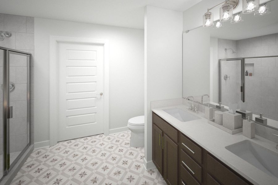 Representative furnished interior of a home built from the Aspen by Parkside Builders in The Woods, Gallatin (Image 6).