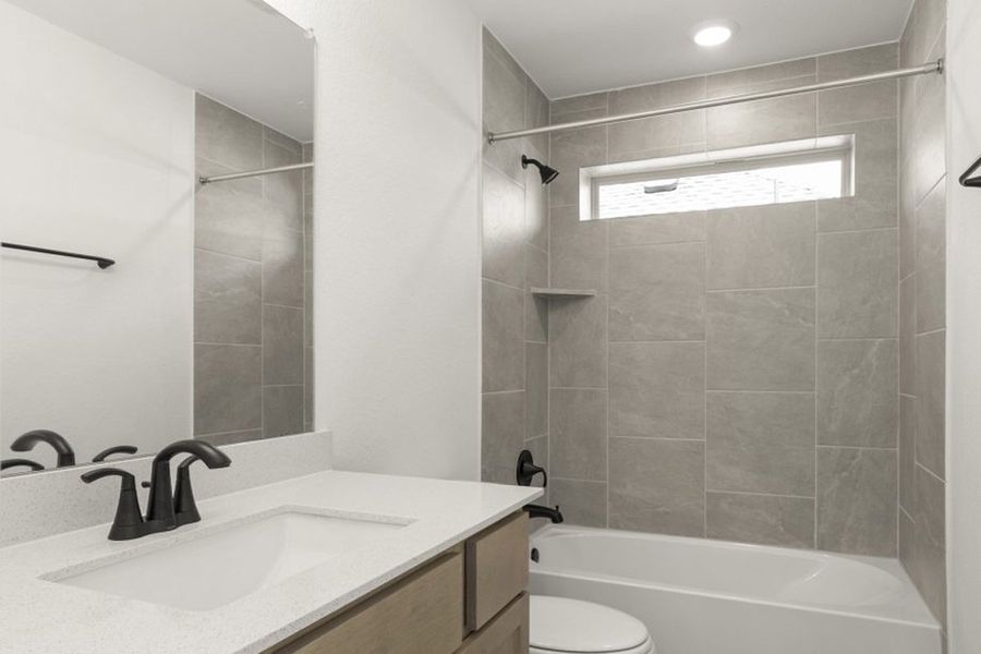 Representative furnished interior of a home built from the Mesquite by Pacesetter Homes in Blanco Vista, San Marcos (Image 7).