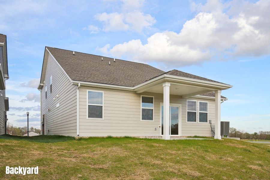 Exterior details and patio area of a home in Ascent at Arbor Ridge, La Vergne (Image 16). Exterior details and patio area of a home in Ascent at Arbor Ridge, La Vergne (Image 16).
