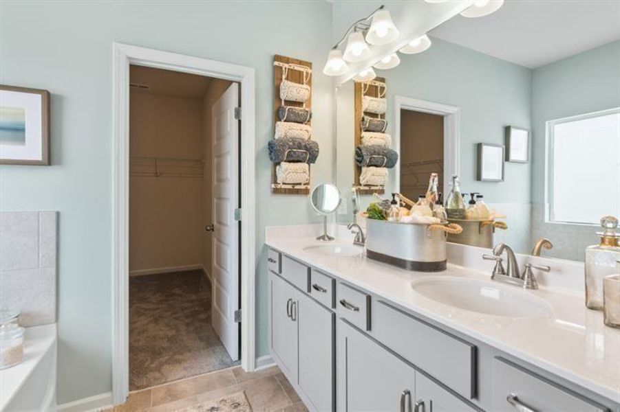 Furnished interior view inside a new home in Glen at Cave Springs, Douglasville (Image 21).
