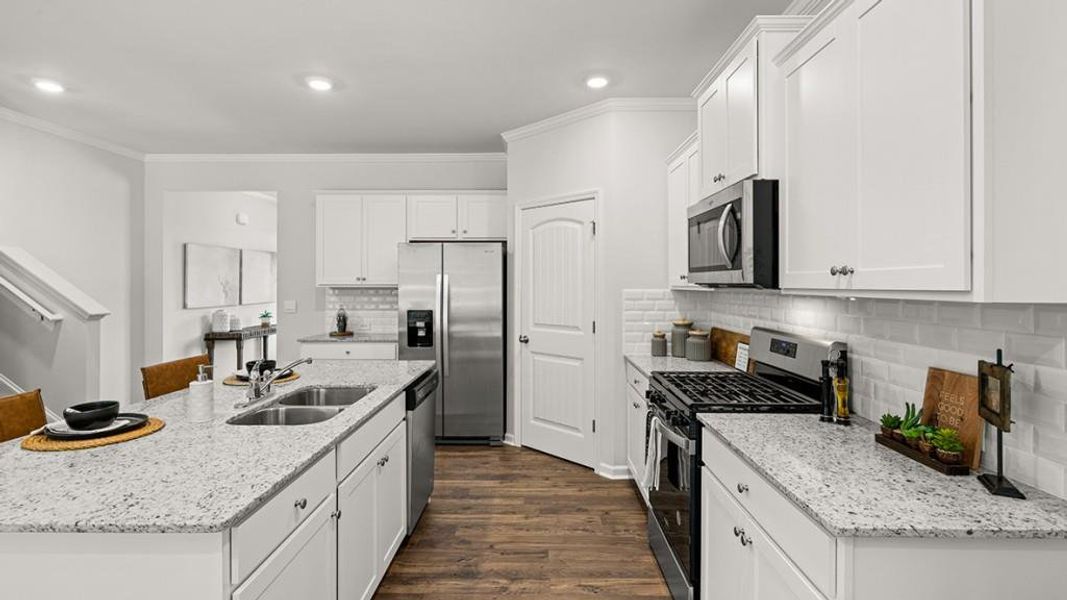 Furnished interior view inside a new home in Braselton Village, Braselton (Image 13). Furnished interior view inside a new home in Braselton Village, Braselton (Image 13).