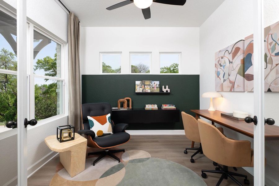 Representative furnished interior of a home built from the Gage by Ashton Woods in Hennersby Hollow, San Antonio (Image 3).