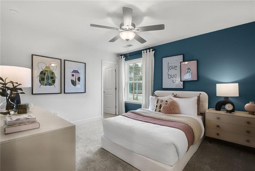 Furnished interior view inside a new home in Haverhill Estates, Dacula (Image 12).