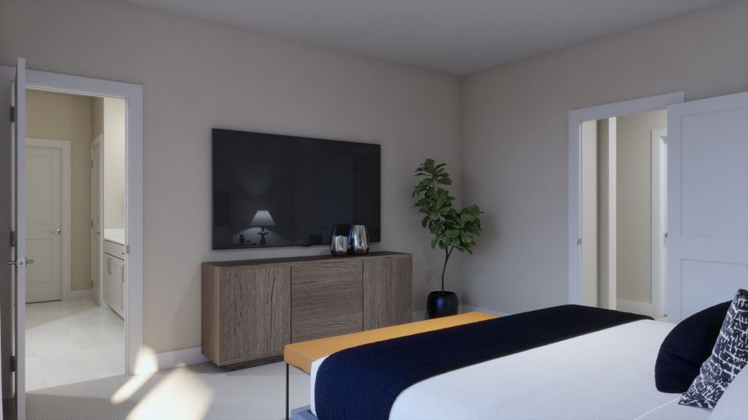 Furnished interior view inside a new home in Parkton Square, Kyle (Image 9).