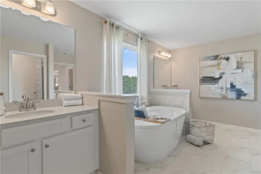 Furnished interior view inside a new home in Westwind Estates, Hampton (Image 3).