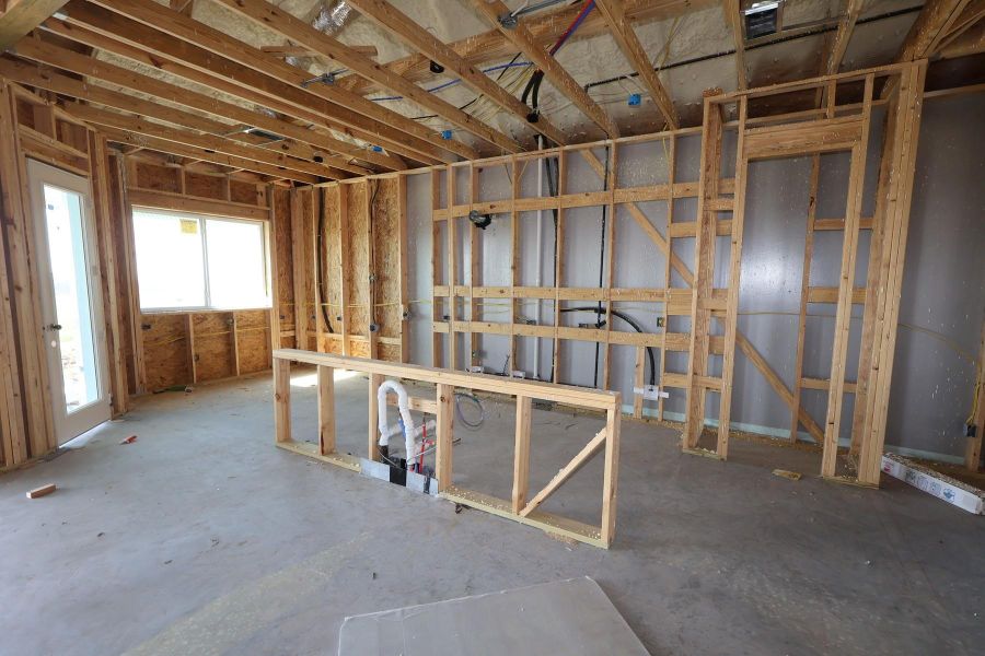 In-progress construction of a new home in Brookewater 55’ Homesites, Rosenberg, TX (Image 10).