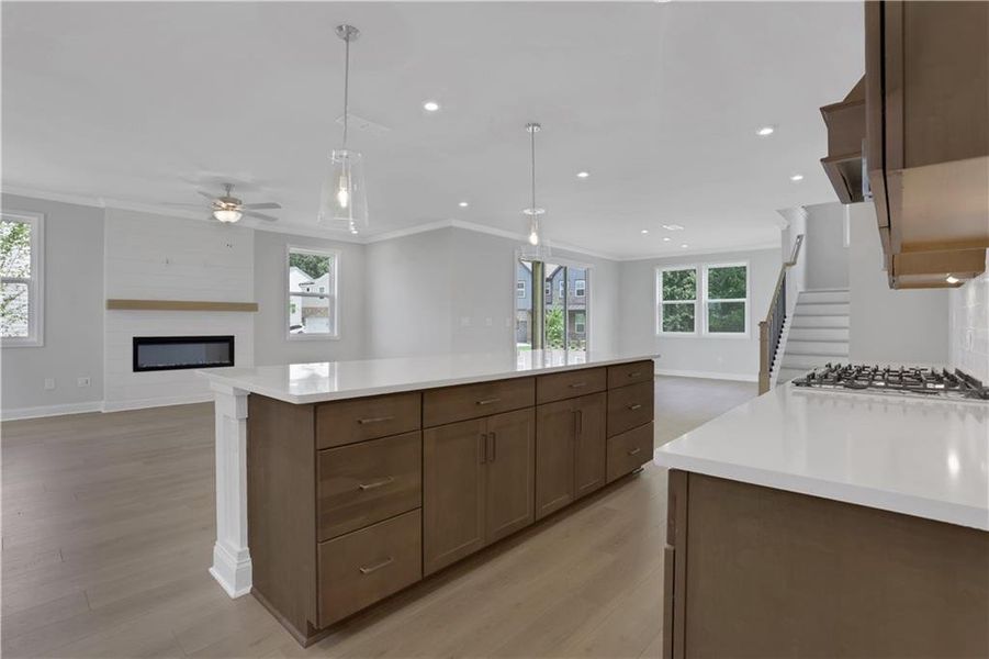 Furnished interior view inside a new home in The Paddocks at Doc Hughes, Buford (Image 6).