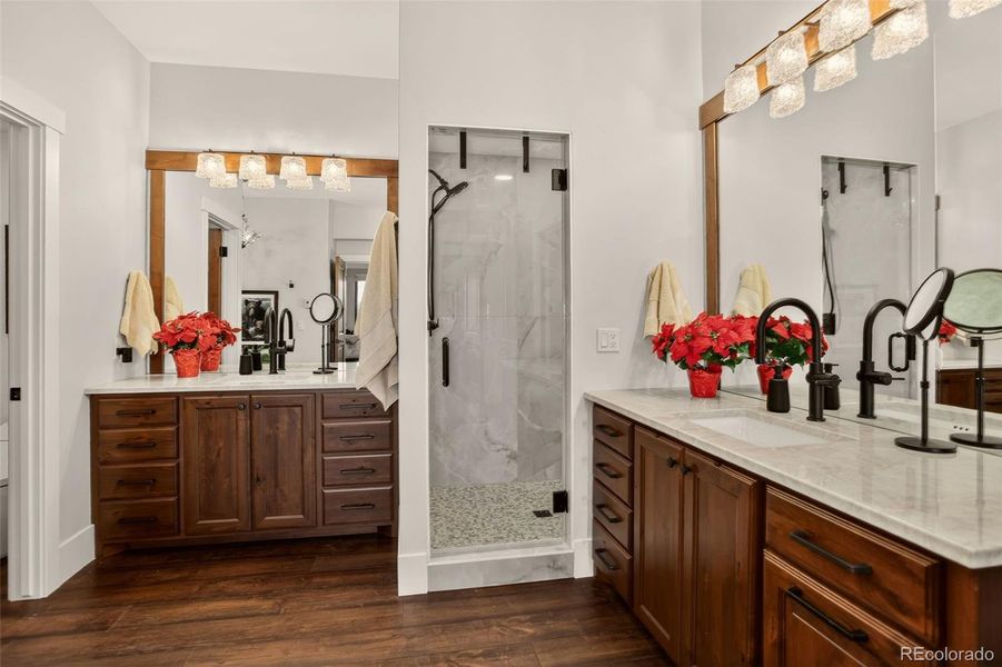 Furnished interior view inside a new home in , Evergreen (Image 12).