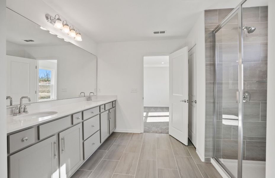 Furnished interior view inside a new home in Bryton, Huntersville (Image 6).