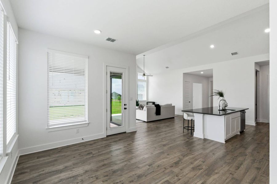 Furnished interior view inside a new home in Sienna Lakes, San Antonio (Image 37). Furnished interior view inside a new home in Sienna Lakes, San Antonio (Image 37).