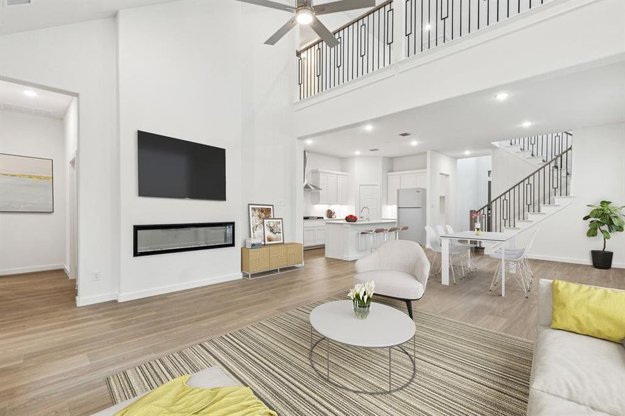Living Room in the Picasso II home plan by Trophy Signature Homes – REPRESENTATIVE PHOTO