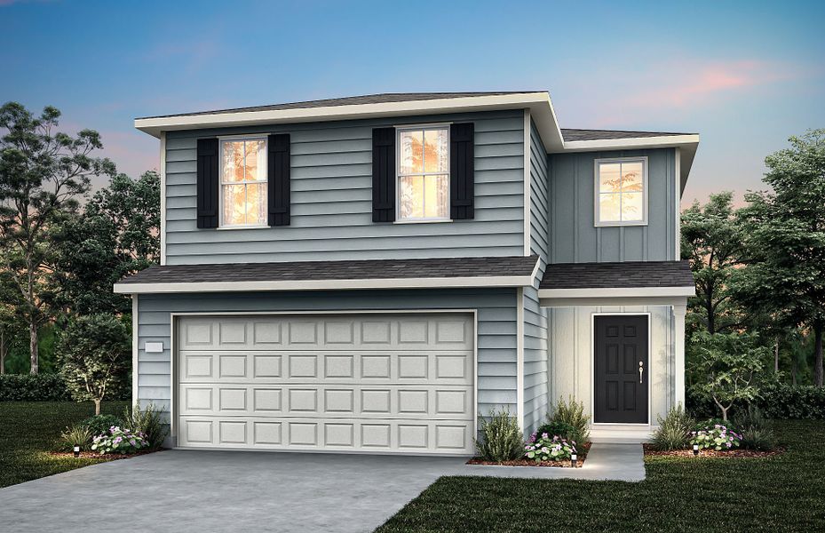 Representative exterior photo of a completed home built from the Frio by Centex in Cottonwood Creek, Howe, TX (Image 8).