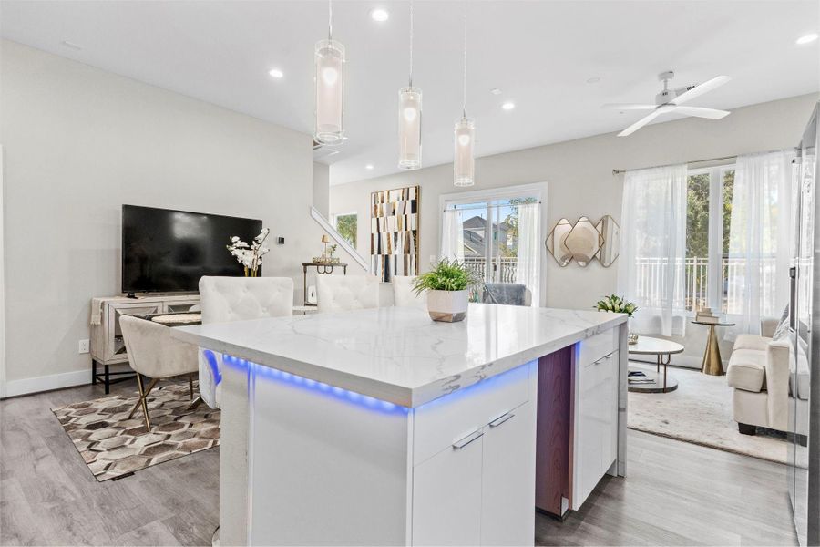 Furnished interior view inside a new home in , Houston (Image 34).
