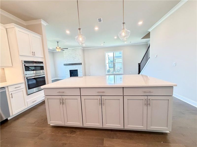 Furnished interior view inside a new home in Palisades Single Family, Cumming (Image 12).