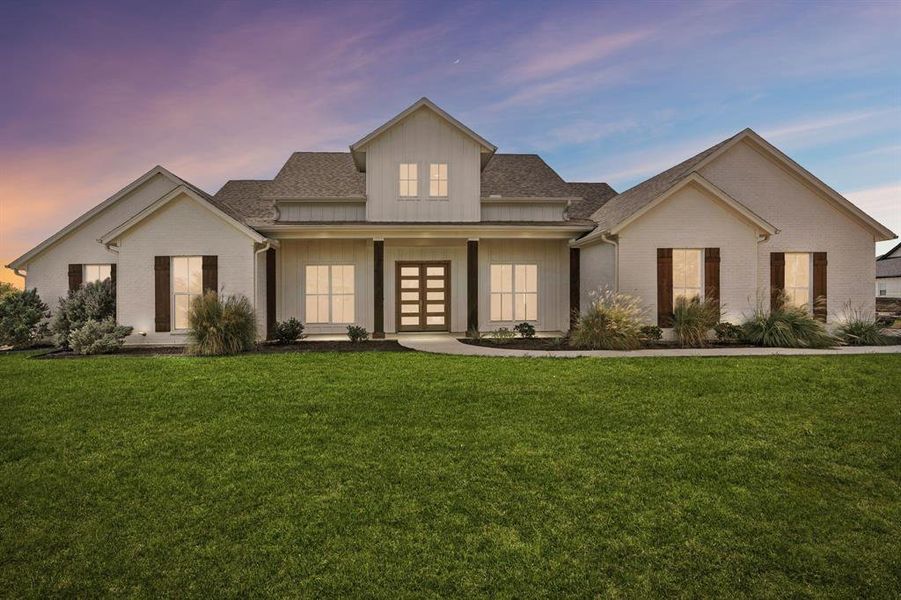 Front exterior of a new home in , Weatherford, TX, highlighting curb appeal (Image 1). Front exterior of a new home in , Weatherford, TX, highlighting curb appeal (Image 1).