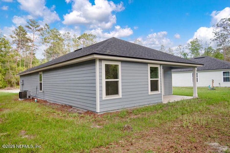 Exterior details and patio area of a home in , Satsuma (Image 35).