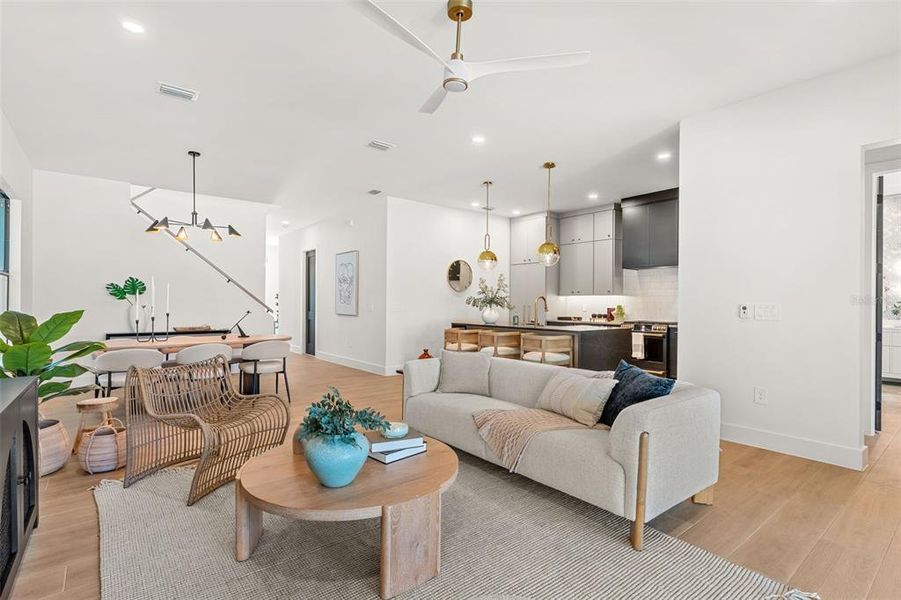 Furnished interior view inside a new home in , Orlando (Image 16).