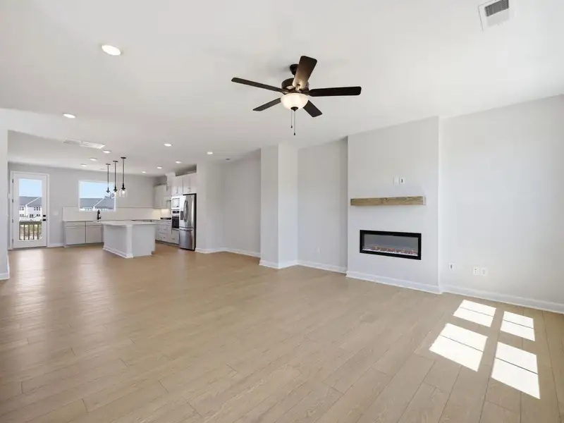 Spacious, unfurnished interior of a new home in Forestville Yard Townhomes, Knightdale (Image 21). Spacious, unfurnished interior of a new home in Forestville Yard Townhomes, Knightdale (Image 21).