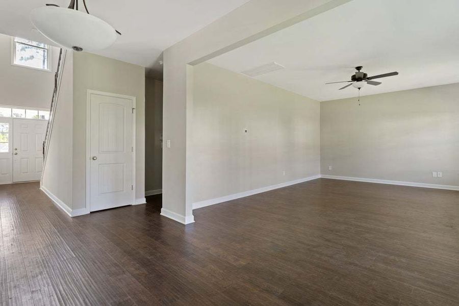 Representative unfurnished interior of a home built from the Brunswick by Caviness & Cates Communities in Maggie Way, Wendell (Image 128). Representative unfurnished interior of a home built from the Brunswick by Caviness & Cates Communities in Maggie Way, Wendell (Image 128).