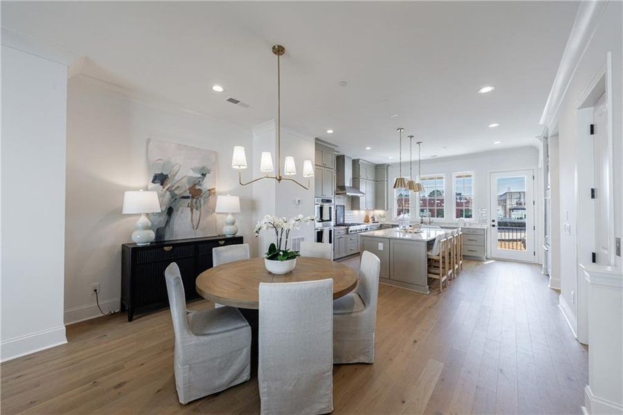 Furnished interior view inside a new home in , Alpharetta (Image 16).