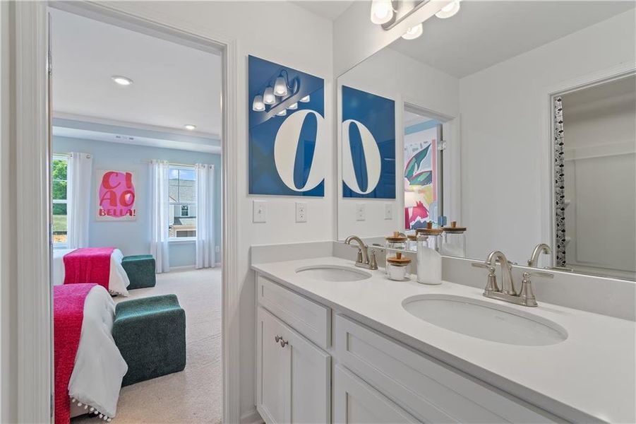Furnished interior view inside a new home in Westwind Estates, Hampton (Image 25).