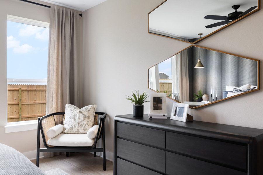Furnished interior view inside a new home in Terrace Collection At Turner's Crossing, Buda (Image 38).