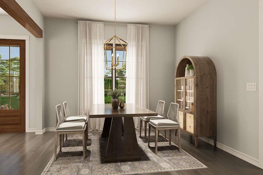 Furnished interior view inside a new home in , Washington (Image 4).