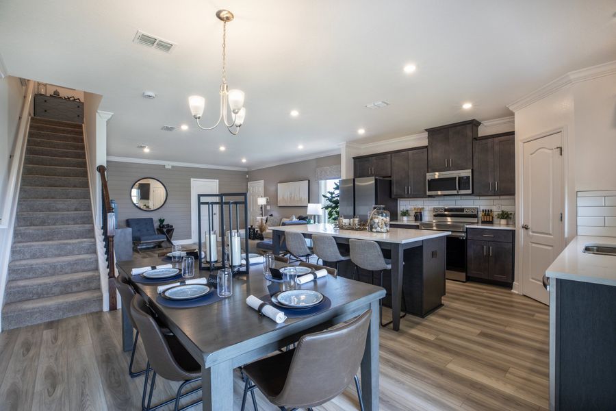 Furnished interior view inside a new home in Mirada, San Antonio (Image 35). Furnished interior view inside a new home in Mirada, San Antonio (Image 35).